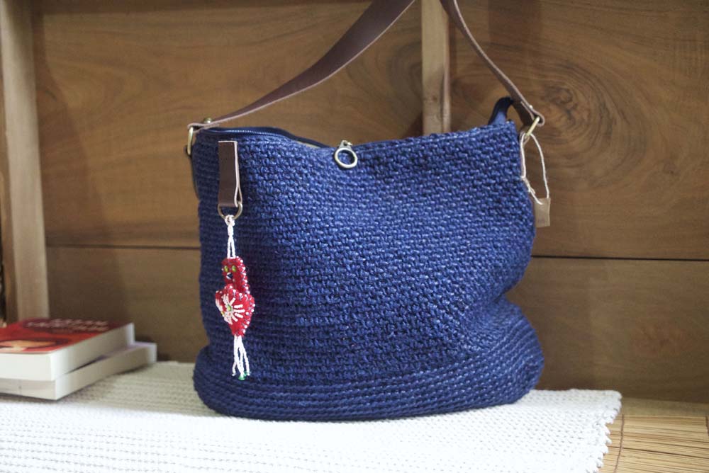 crochet hemp bag